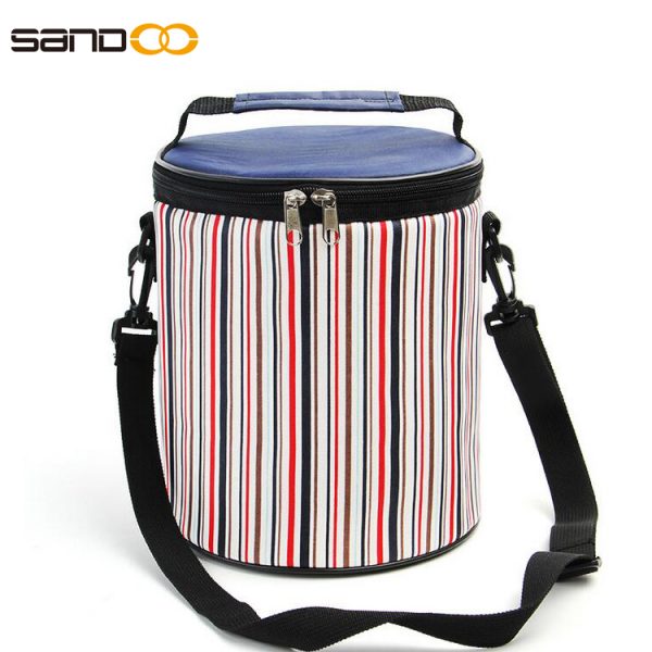 Wholesale round shape cooler lunch bag for kids