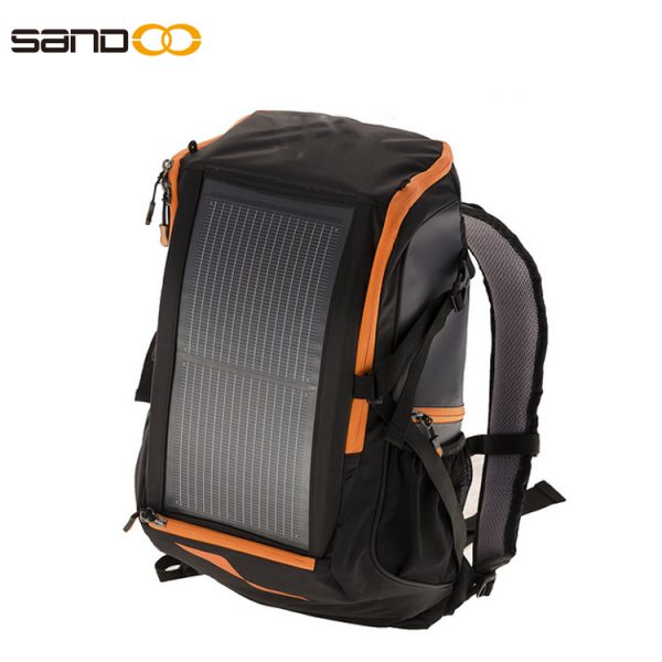 Wholesale fashion outdoor 30L solar backpack