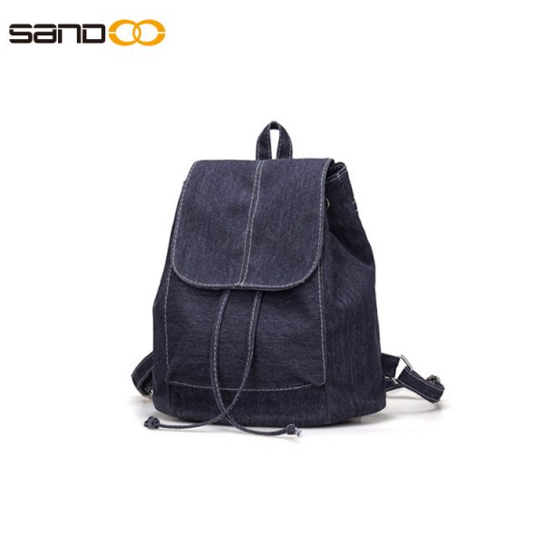 Wholesale japanese style simple design canvas backpack.