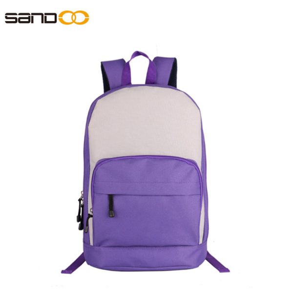 Simple design light weight backpack for students