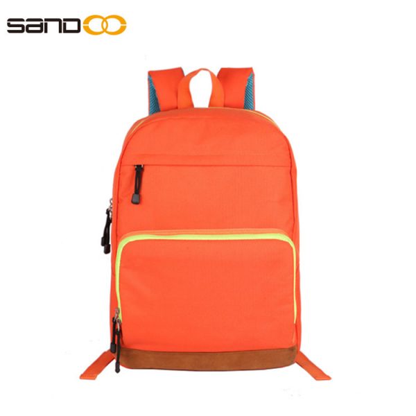 Simple design light weight backpack for students