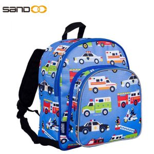 Cute carton 12 Inch Backpack, two pockets Pack 'n Snack for children