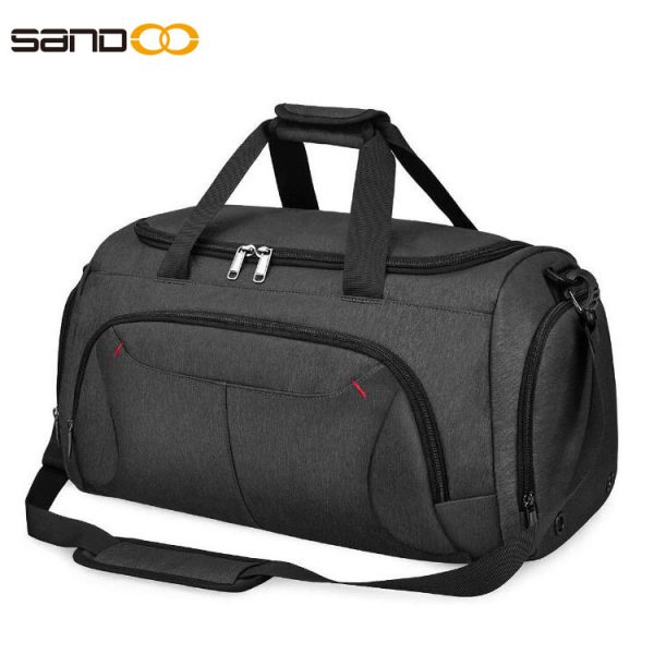 40L Gym Duffle Bag Waterproof Large Sports Bags Travel Duffel Bags with Shoes Compartment .